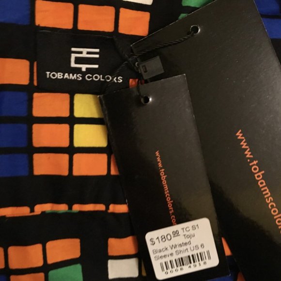 Tobams Colors Toju African Inspired Top - 10 - NWT - Picture 6 of 6